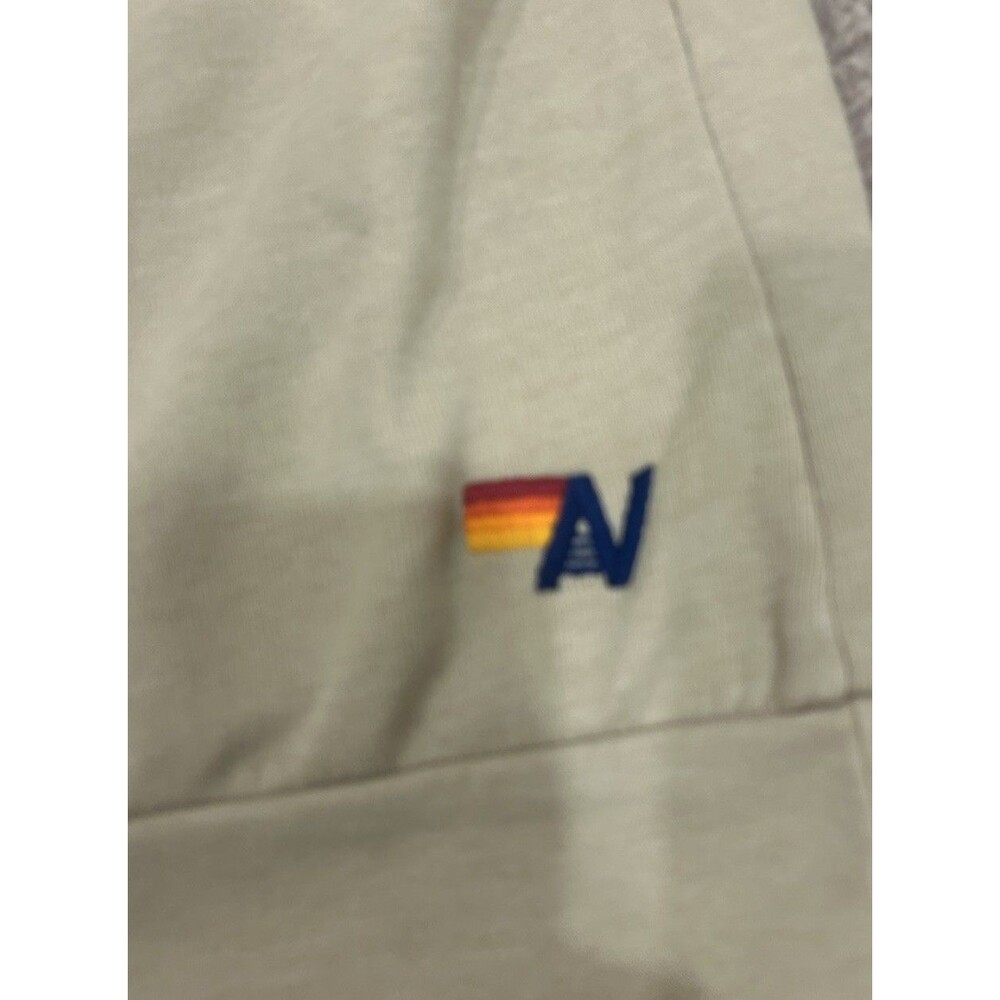 AVIATOR NATION Relaxed Bolt Graphic Crew Neck Long Sleeve Sweatshirt in Sand L - Picture 6 of 7